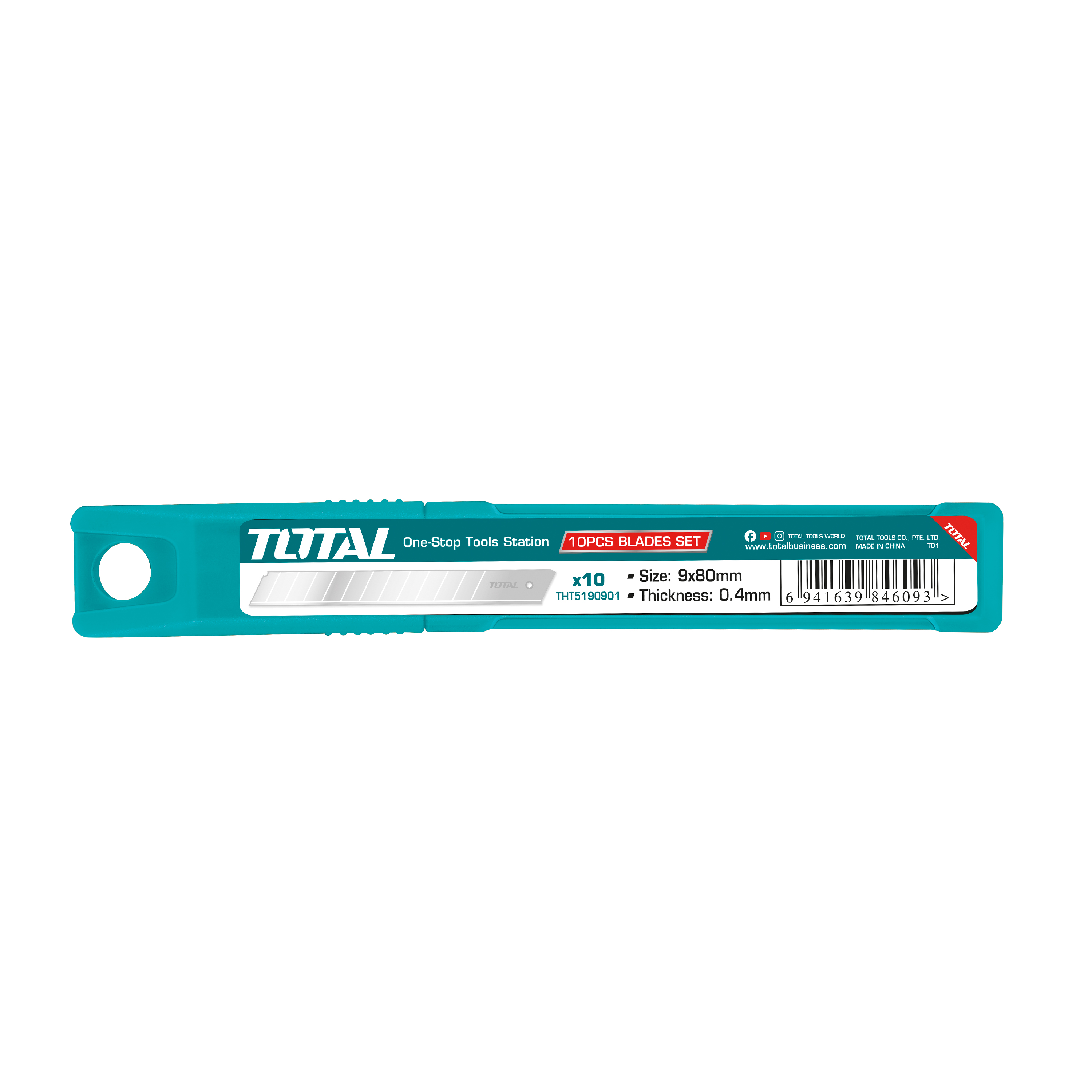 Replacement blades for utility knife THT5190901 | 9 x 80 mm