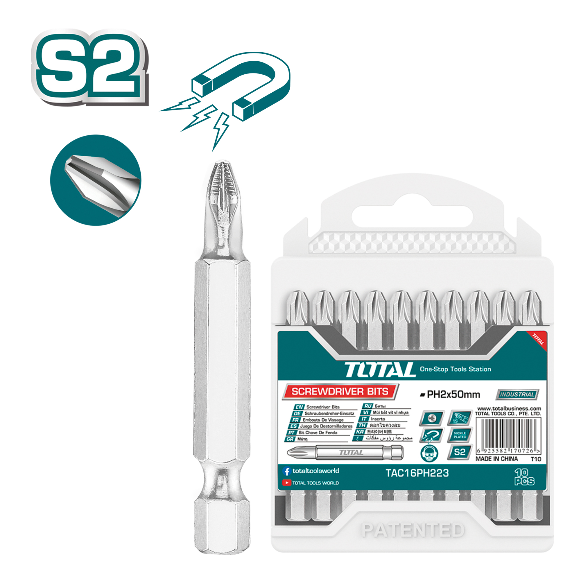 Bits - PH2 TAC16PH223 | 50 mm