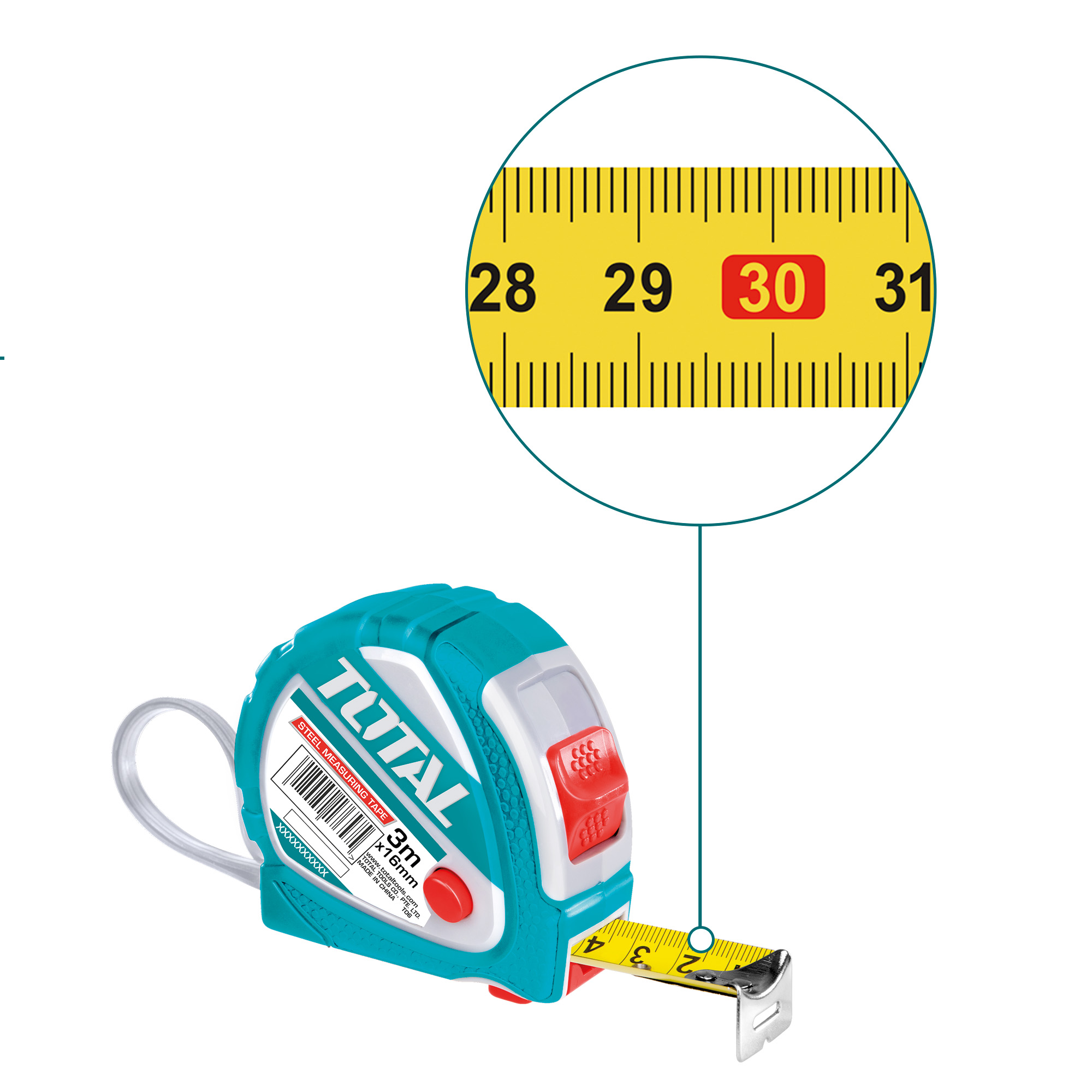 Tape measure TMT1260 | 10 m x 25 mm