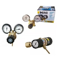 Flowmeter regulator for refillable welding gas cylinder