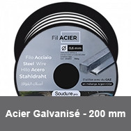 200 mm diameter spool for galvanized steel welding