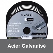 Galvanized steel wire spool
