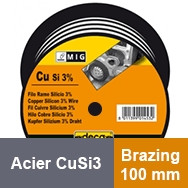CuSi3 steel wire spool -Brazing – 100 mm
