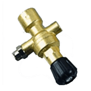 Flow meter for disposable gas bottle